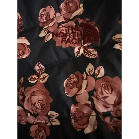 The North Face Women's Flare Down Jacket Urban Navy Floral Print Sz SP $160 - Picture 11 of 15
